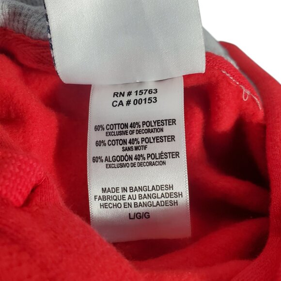 Champion SDSU Aztecs Hoodie Men's L Red Embroidered San Diego State Spellout - Picture 7 of 7